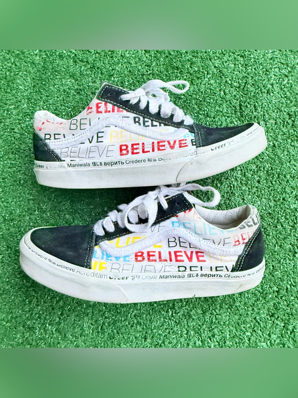 Men’s Vans Low-Top Sneakers 'BELIEVE' edition.